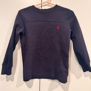 Navy Blue Kids Shirt by Ralph Lauren